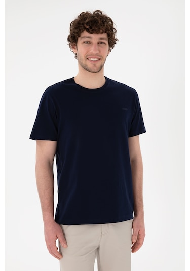 U.S. Polo Assn. Erkek Regular Fit Bisiklet Yaka Lacivert Basic Tişört 50305928-VR033 U.S. Polo Assn. Erkek Regular Fit Bisiklet Yaka Lacivert Basic Tişört 50305928-VR033