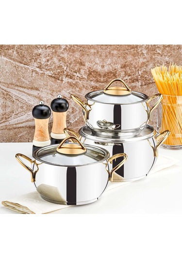 Evimsaray Şevval 6 Parça Mini Set Gold