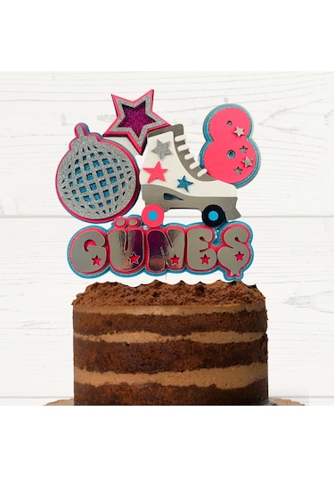 Paten Temalı Doğum Günü Kişiye Özel Pasta Süsü Cake Topper