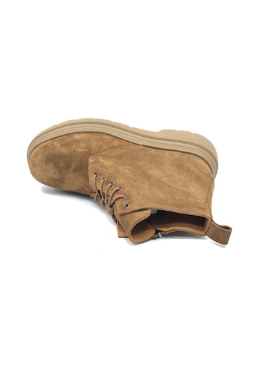 Lufian Marvın Erkek Süet Deri Casual Bot Camel