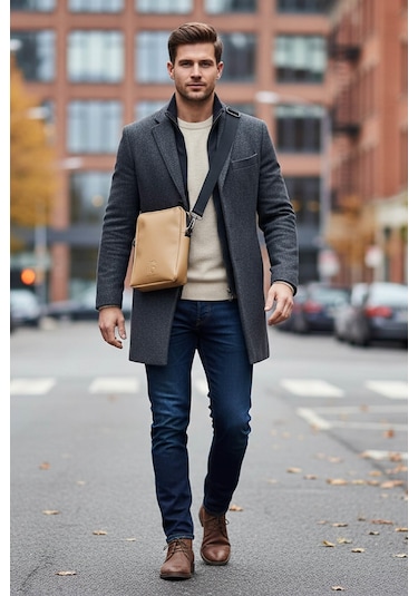 Brandsmithshop Camel Devetüyü Glow Elegant Omuz Çantası Çok Renkli