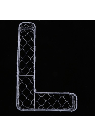 Suntek Magideal Alfabe Demir Tel Çelenk Çerçeve Etli Saksı Metal L