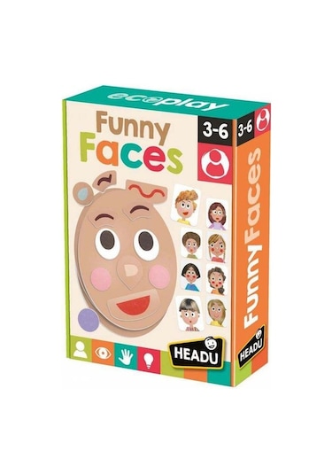 Headu Funny Faces (3-6 Yaş) Mu28009