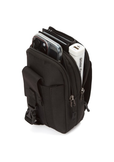 Newish Polo Erkek Taktik Bel Ve Kemer Çantası New184 - Siyah
