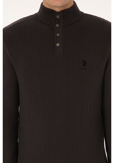 U.s. Polo Assn. Erkek Antrasit Melanj Kazak /triko 50308915-vr081 Antrasit Melanj