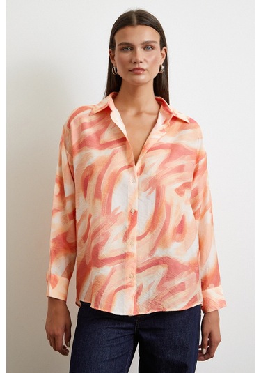 Deniz Esintisi Gömlek Oranj Oranj