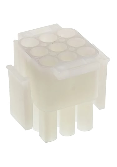 TE Connectivity 25 Adet 1-480706-0 Universal MATE-N-LOK 9 Pozisyon Erkek Montajlı Kasa Konnektör Muhafazası