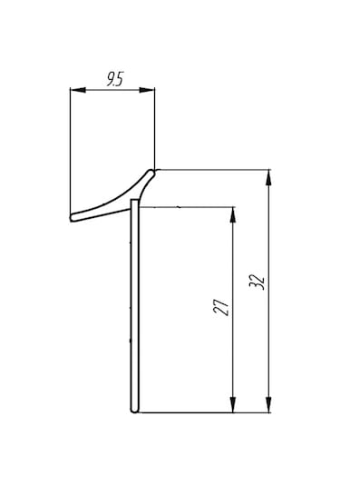 Dekar Tezgah İçin Silikon Conta Beyaz 5m 236351845 Beyaz