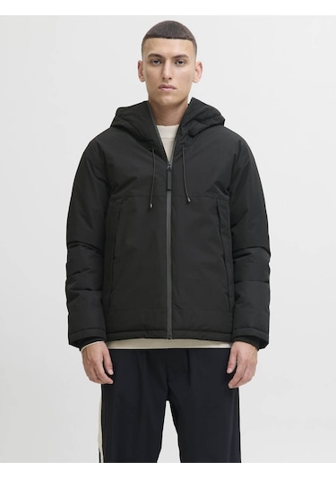 Jack & Jones Jcounion Light Padded Blocking Siyah Erkek Mont 12285586 Siyah