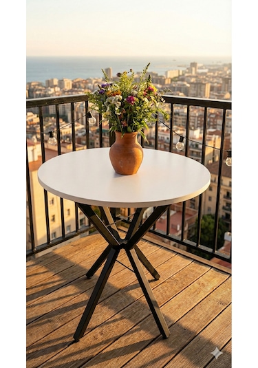 70 Cm Siyah Metal Ayak 2-3 Kişilik Yuvarlak Masa Mutfak Masası Balkon Masası Kafe Masası Ofis Masası Beyaz 70 Cm Siyah Metal Ayak 2-3 Kişilik Yuvarlak Masa Mutfak Masası Balkon Masası Kafe Masası Ofis Masası Beyaz