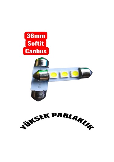36mm 2 Adet Softit Led Ampul Canbus Plaka Tavan Bagaj Plaka Araç İç Aydınlatma Arıza Işığı Yakmaz