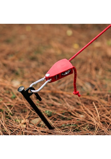 Skycity Pratik Çadır İpi Makarası - 4-5m Uzunluk, Alüminyum & Naylon, 4-6mm Kalınlık Yeşil