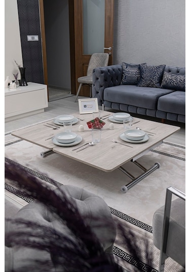 Juppo Üst Tabla Mdf Lizbon Oval Köşe Alt Krom Dışa K