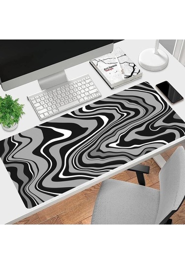 Besthome1 400x900x3mm Doğal Kauçuk Fare Padı, Pürüzsüz Alt Yüzeyli, Yumuşak Ve Esnek, Bilgisayar Masası İçin