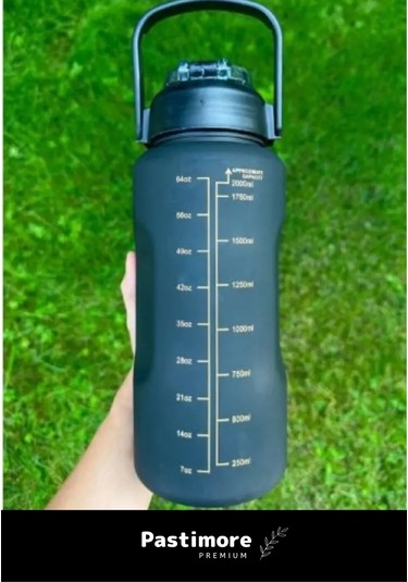 Premium Dayanıklı Bpa Fitalat Toksit İçermez Aile Boyu 2000-750-300 Ml Motivasyon Suluk Seti