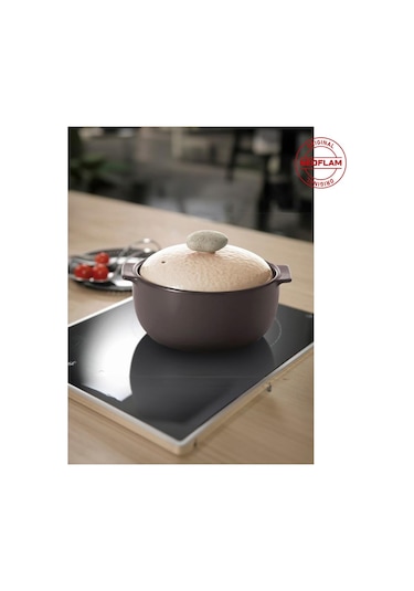 Neoflam Kızzel Tencere Seramık Kapaklı D-neof220crw 20 Cm 2lt