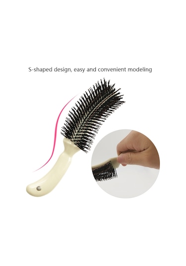 Sones Kabarık Saç Tarağı Saç Salonu Kıvırcık Saç Tarağı Stüdyo Malzemeleri Beyaz