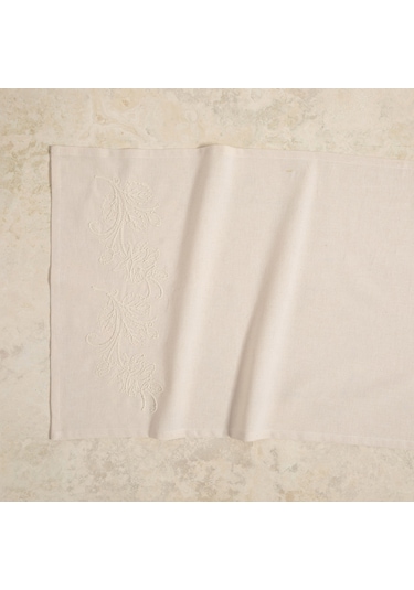 Mudo Home Lıly İşlemeli Runner Ekru 50x130 696123