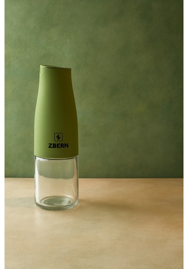 Royal Gross 500 Ml Yeşil Cam Yağdanlık Sızdırmaz Kapaklı Şık Yağ Ve Sirke Şişesi yeşil