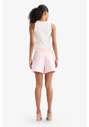 Defacto Yüksek Bel Şort Etek F8310ax25aupn648 Pembe