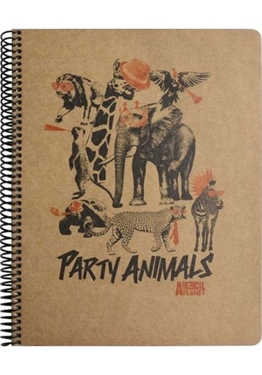 Mynote Kraft Defter Çizgili 100 Yaprak A4 Spiralli Farklı Desen Kraft