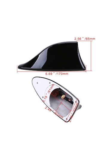 Noktaoto Tüm Araçlara Elektrikli Shark Köpekbalığı Balina Tavan Anteni