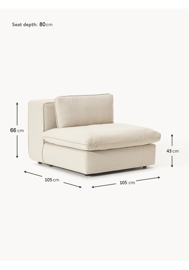 Most Mollirest Orta Modül Berjer 01 Kırık Beyaz Keten Silikon Dol Kırık Beyaz