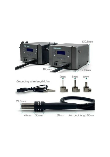 Quick 862dw+ 1000w Sıcak Hava Onarım İstasyonu