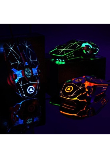 Jms Kablolu Mekanik Usb Led Oyun Mouse