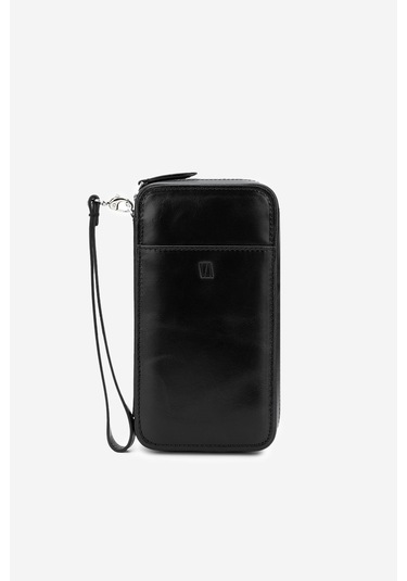 Valmenti Erkek Hakiki Deri Siyah El Çantası 301 Carlyle Erk Canta Y24 Sıyah Siyah