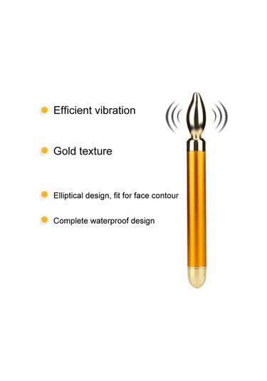 Masaj Aletleri Altın Elektrikli Masaj Aleti Göz Kremi Masaj Göz Yüz Güzellik Kalemi Altın Çok Renkli