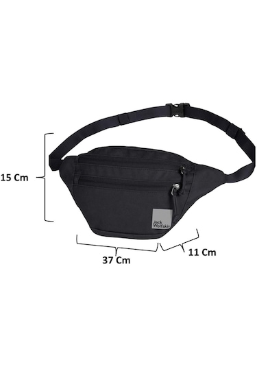 Jack Wolfskin 8007801 15x37x11 2lt Hipbag Siyah Unisex Çanta 001