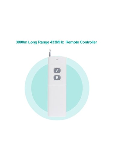 Trendooze Yüksek Verici Uzun Uzaktan Taşınabilir Rf Mhz Mesafe Menzilli M Kumanda Jms Güç Ch Anahtarlık 433 3000 2ch 2 Uw
