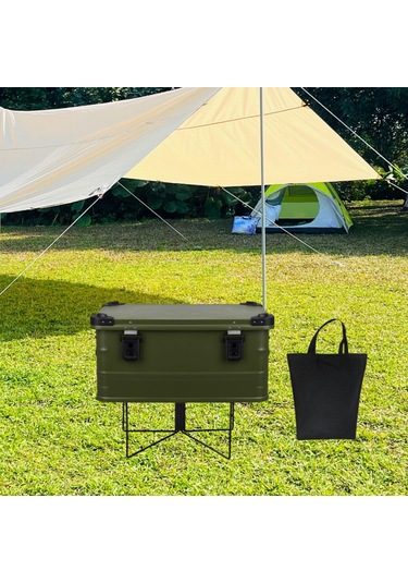 Homyl Katlanabilir Soğutucu Standı Piknik Için L-siyah L Siyah