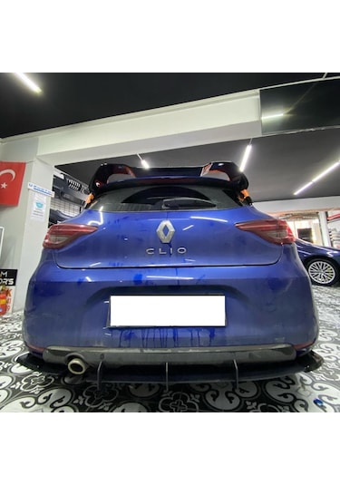 Renault Clio 5 Arka Tampon Splitter/flap Plastik Mat Siyah 2020-