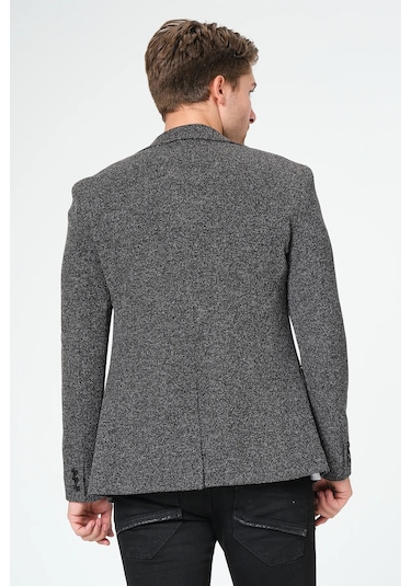 Bonesti Erkek Slim Fit Blazer Ceket Antrasit