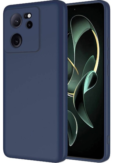 Forzacase Xiaomi Mi 13t Pro İle Uyumlu Liquid Serisi İçi Kadife Lansman Silikon Kılıf Lacivert