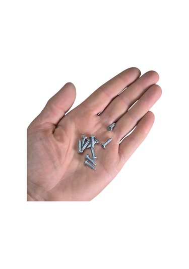 3.5x13mm Silindir Düz Tornavida Başlı Sivri Uçlu Vida Ysb Sac Vidası -100 Adet 3,5x13