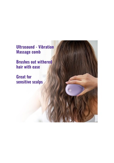 Hangfox Negatif İyonlu Saç Bakımı Tarak, İki Hızlı Titreşimli Saç Derisi Masajı, Statik Ve Kıvrımları Giderir, Saçı Yumuşak Ve Dürtümsüz Hale Getirir