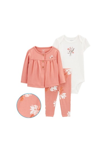 Kız Bebek Hırkalı Set 3'lü Paket 1p559210 Çok Renkli