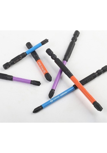 Pazly 6 Adet Tornavida Ucu Fph1 Fph2 Fph3, Dayanıklı El Aletleri, Elektrikçiler İçin, Siyah, Mavi, Mor, Turuncu