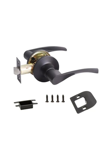 Loid Kilitli, Kilitsiz İç Mekan Kapı Mandalı, Siyah 445305916