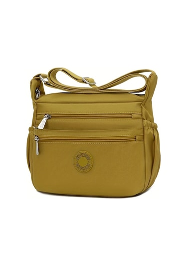 Oldfriend Weiluoda Kadın Sarı Hafif Çapraz Çanta, Ayarlanabilir Askı Ve Çok Bölmeli 331 Sarı