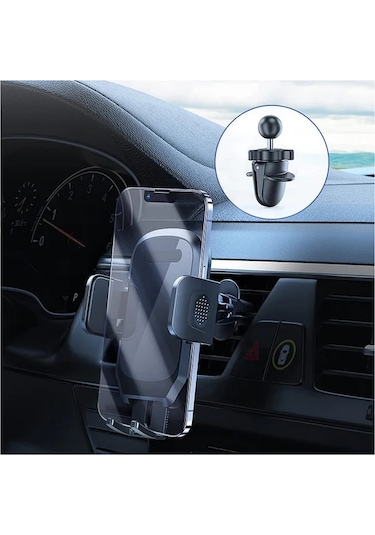 Primepickings 360 Derece Dönebilir Black 2 Araç Havalandırma Telefon Tutucu - Telefonunuzu Kolayca Monte Edin