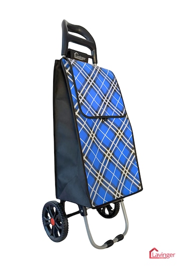 58a Pazar Arabası Plus Büyük Tekerli Mavi