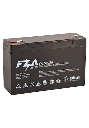 FZA 6 V 14 AH AGM Bakımsız Kuru Akü 151x50x95 mm