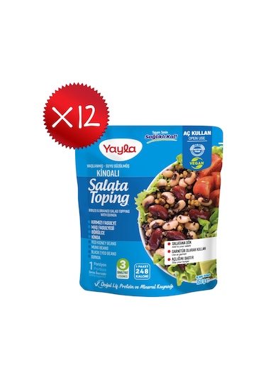 Yayla Haşlanmış Suyu Süzülmüş Kinoalı Salata Toping 150 Gr X12