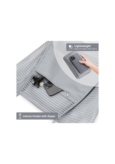 Teltree 35 Litre Çok Kapasiteli Çanta: Yarı Ağırlıklı, Katlanabilir, Sahne-piknik- Tatil İçin Dayanıklı Nilon Torba