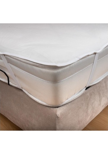 Micro Sıvı Geçirmez Ped 160x200 Cm Çift Kişilik Alez Beyaz