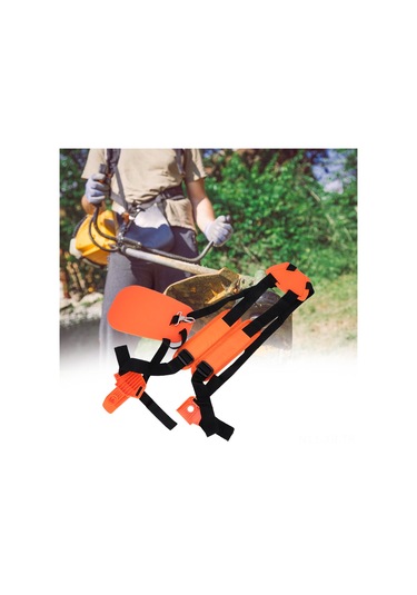 Xiyyadms Nylon Çift Omuzlu Bahçe Aleti Askısı - Ayarlanabilir, Ağır Gereçler İçin Konforlu, Yeşil Alan Bakımı Turuncu